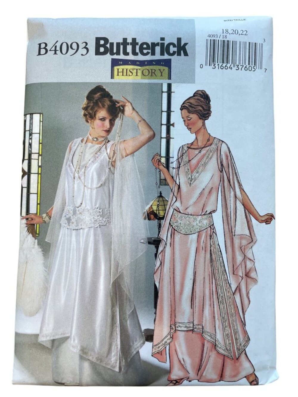 Butterick B4093 Sewing Pattern Sizes 18-22 Petite  Edwardian Downton Era UNCUT
